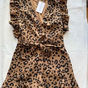 Lovers + Friends Animal Print Romper